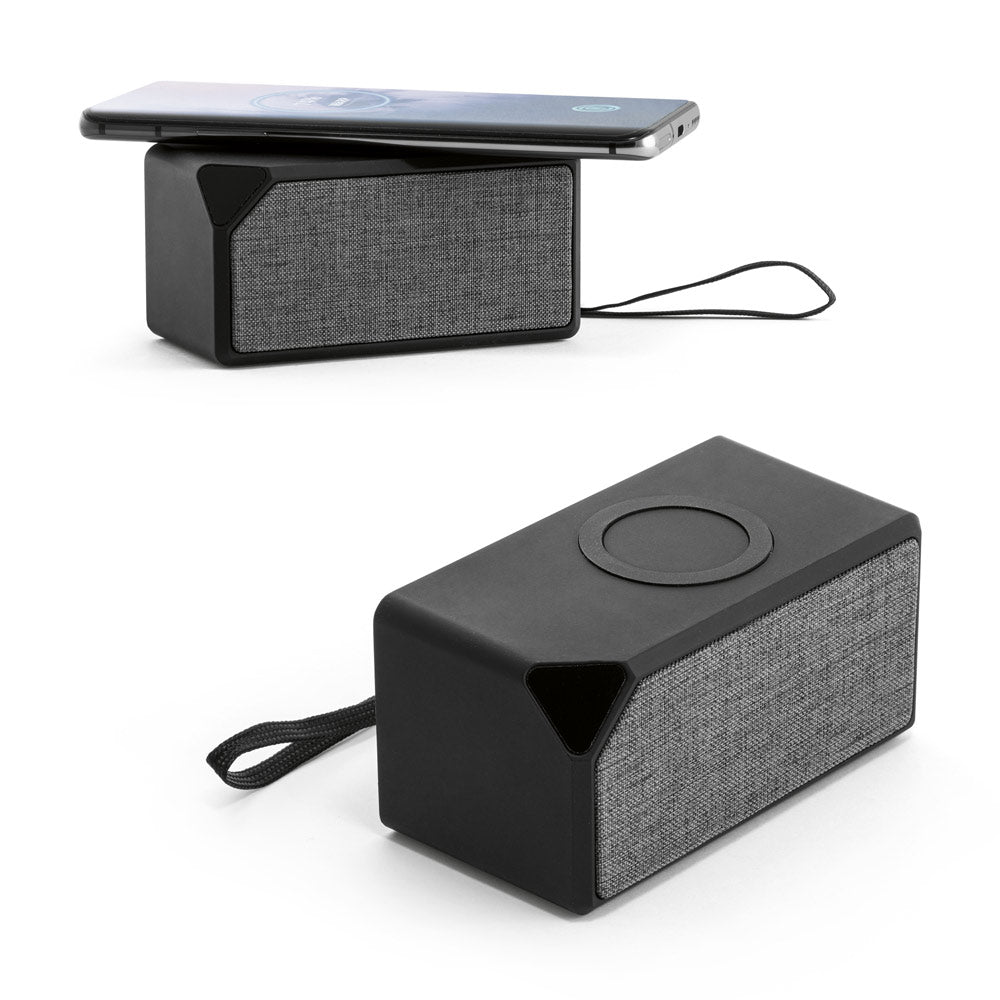 Grubbs. Abs Portable Speaker With Wireless Charging