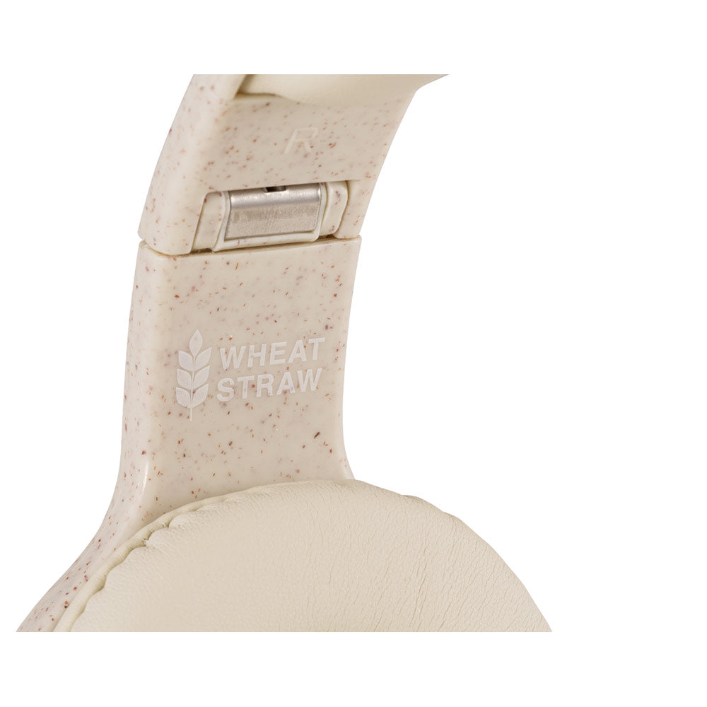 Feynman. Foldable Wireless Headphones With 4-Hour Battery Life In Wheat Straw And Abs