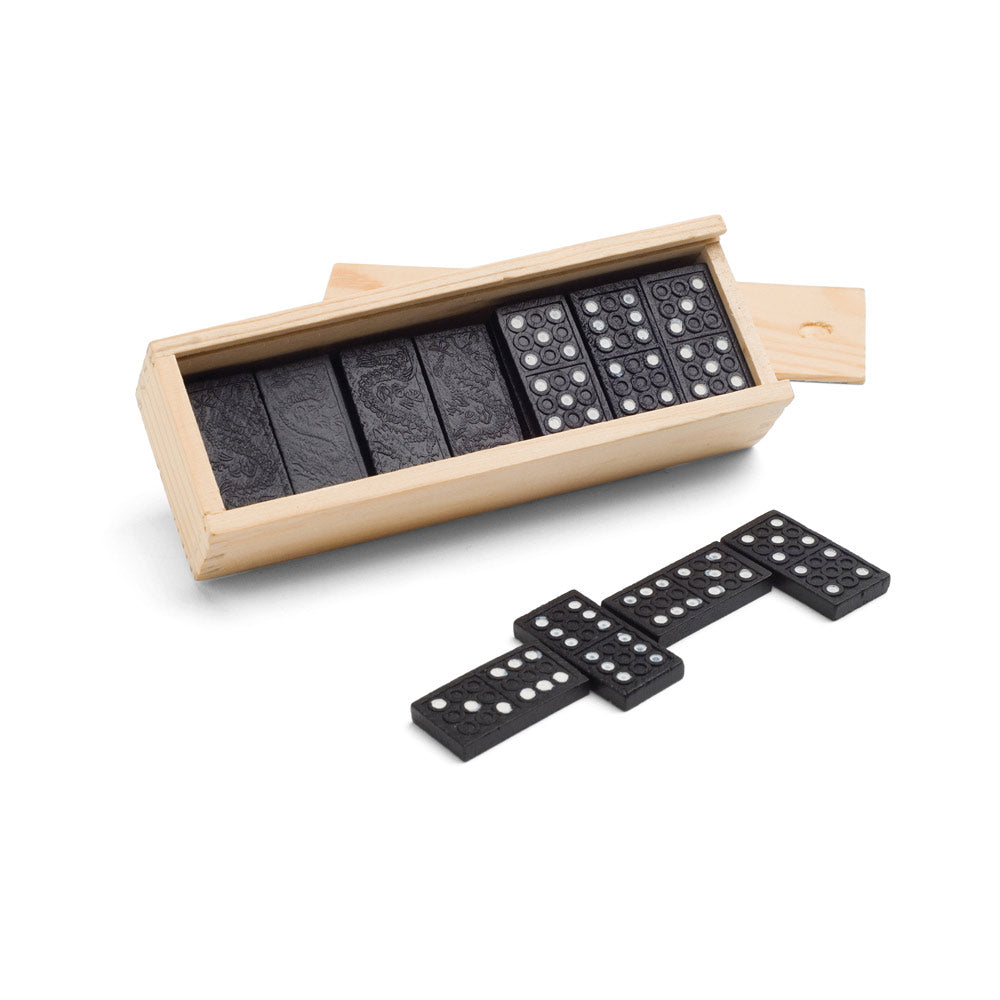 Miguel. Domino Game In Wooden Box With Lid