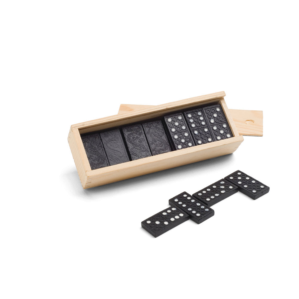 Miguel. Domino Game In Wooden Box With Lid