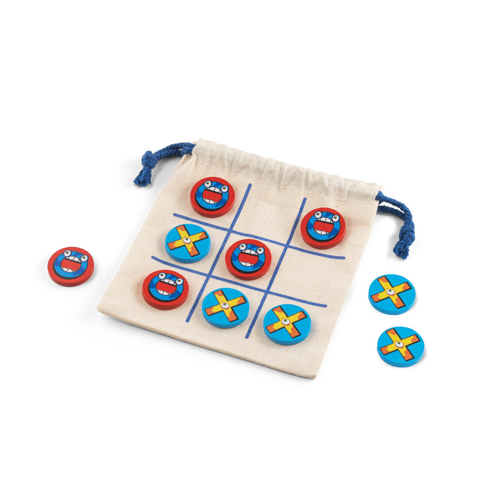 Crosses. Classic 10-Piece Plywood Tic Tac Toe Game