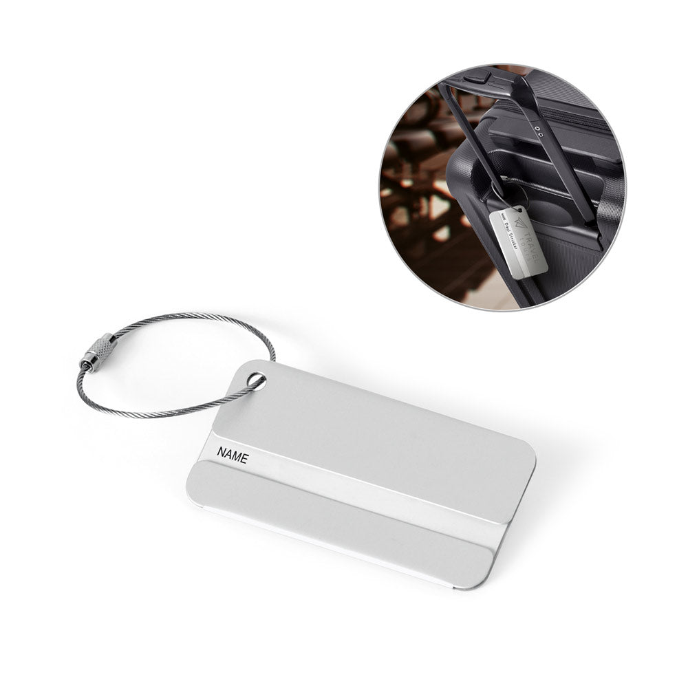 Emil. Aluminium Luggage Tag