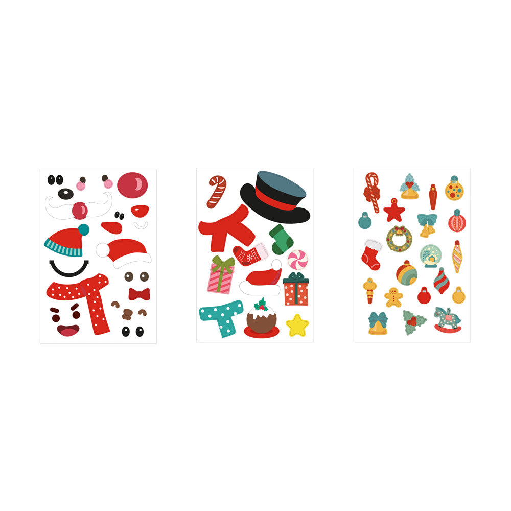 Glimn. Set Of Six Sheets With Christmas Figures And 3 Sheets Of Stickers