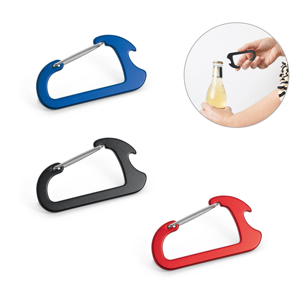 Close. Carabiner With Aluminium Capsule Opener