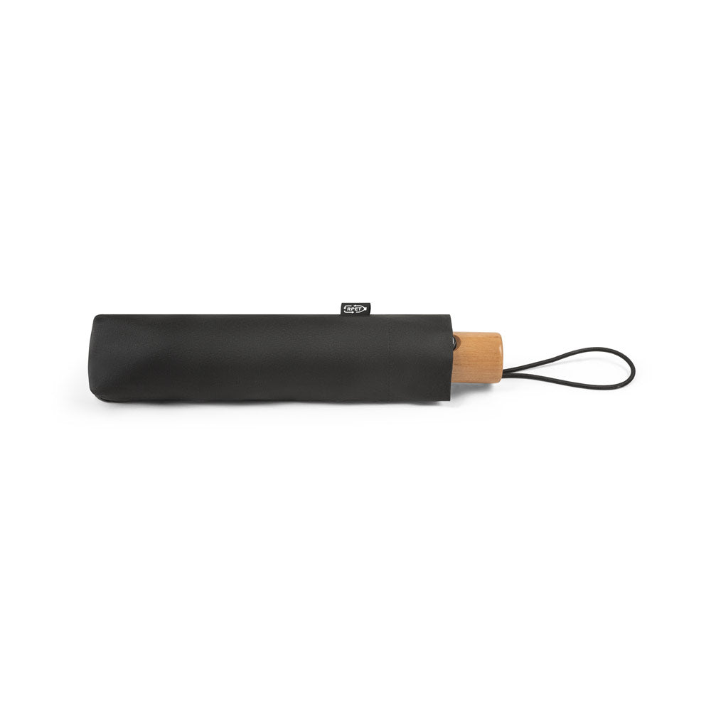 River. Telescopic Umbrella In 190T Recycled Polyester (100% Rpet) Pongee With Automatic Opening And Closing