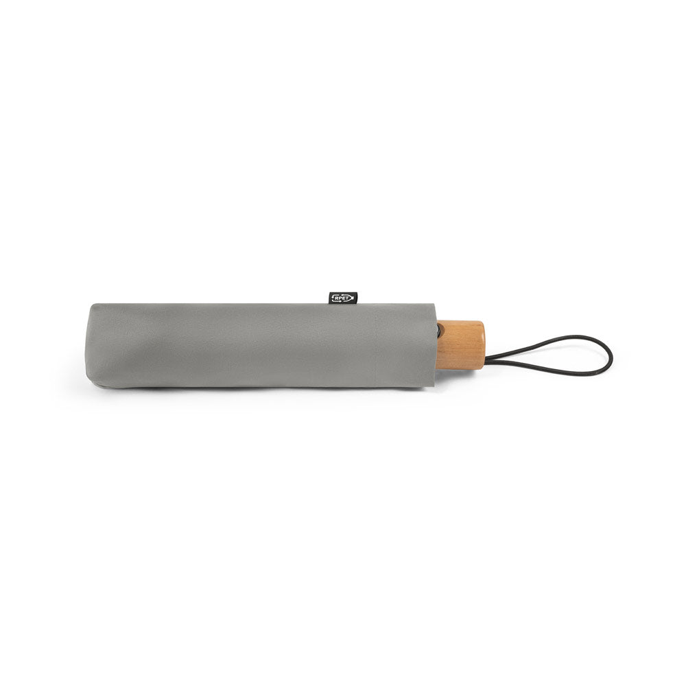 River. Telescopic Umbrella In 190T Recycled Polyester (100% Rpet) Pongee With Automatic Opening And Closing