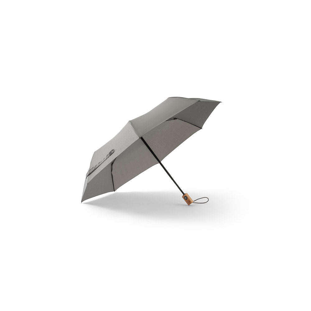 River. Telescopic Umbrella In 190T Recycled Polyester (100% Rpet) Pongee With Automatic Opening And Closing