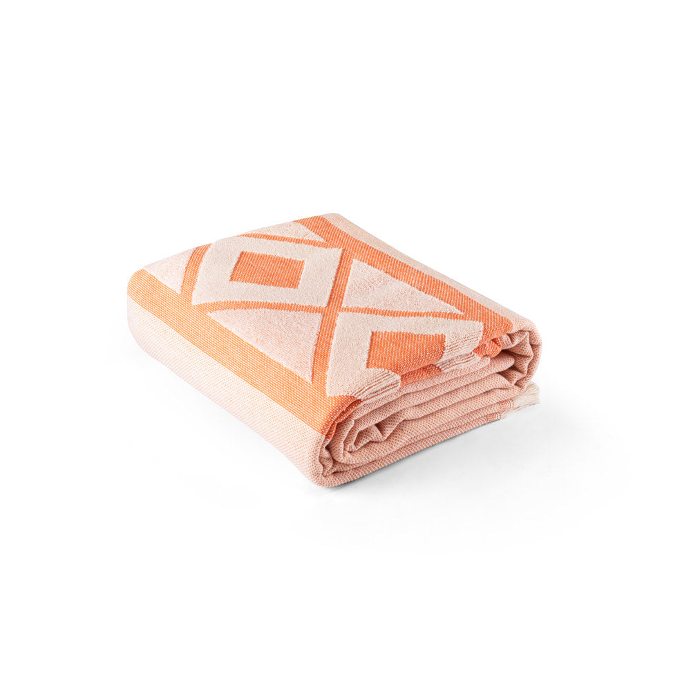 Malek. Multifunctional Bath Towel (350G/M²) Made Of Light And Resistant Cotton (85%) And Recycled Cotton (15%)