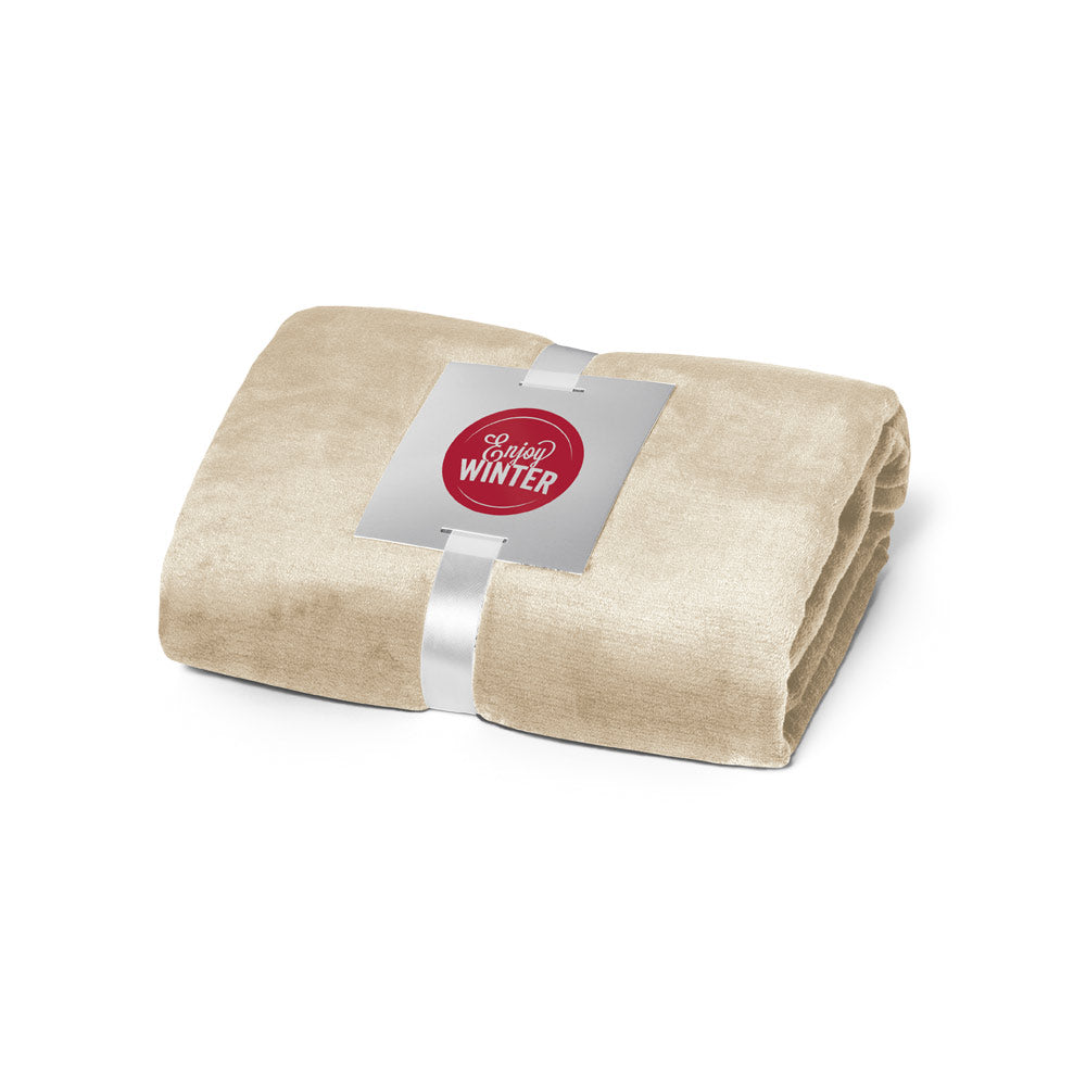 Dyleaf. (240 G/M²) Fleece Blanket With Ribbon Wrap And Personalisation Card