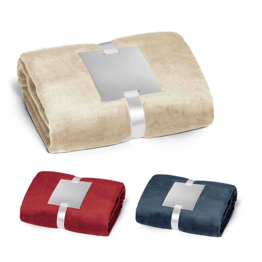 Dyleaf. (240 G/M²) Fleece Blanket With Ribbon Wrap And Personalisation Card