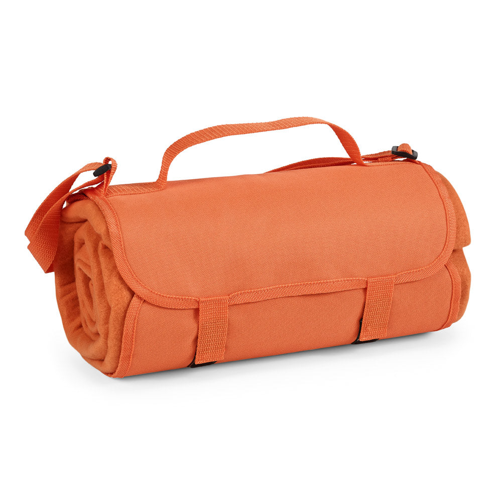 Fleece. Fleece Blanket With Handle And Strap (160 G/M²)