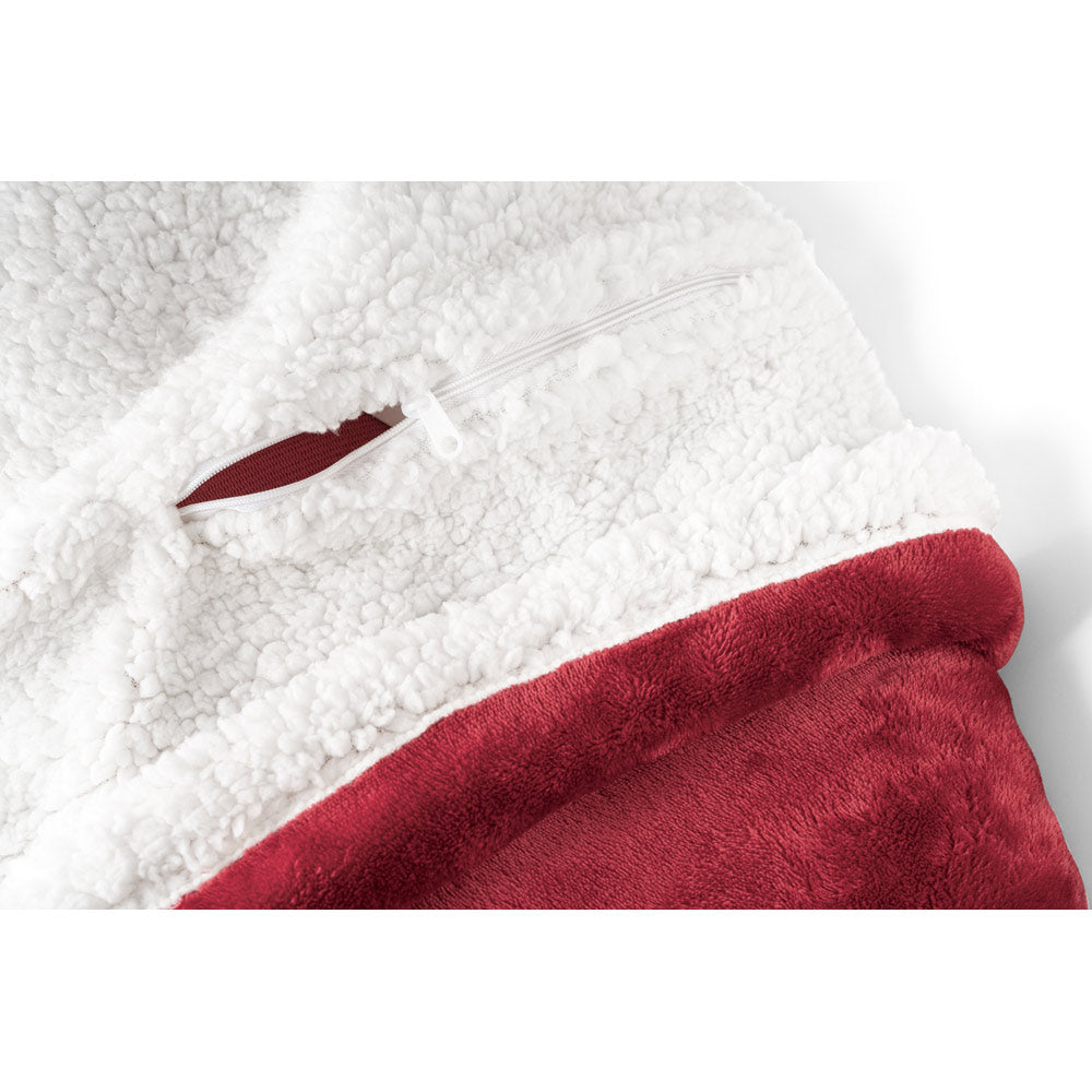 Heiden. Reversible Fleece Blanket (190 G/M²) With Satin Ribbon And Personalised Card