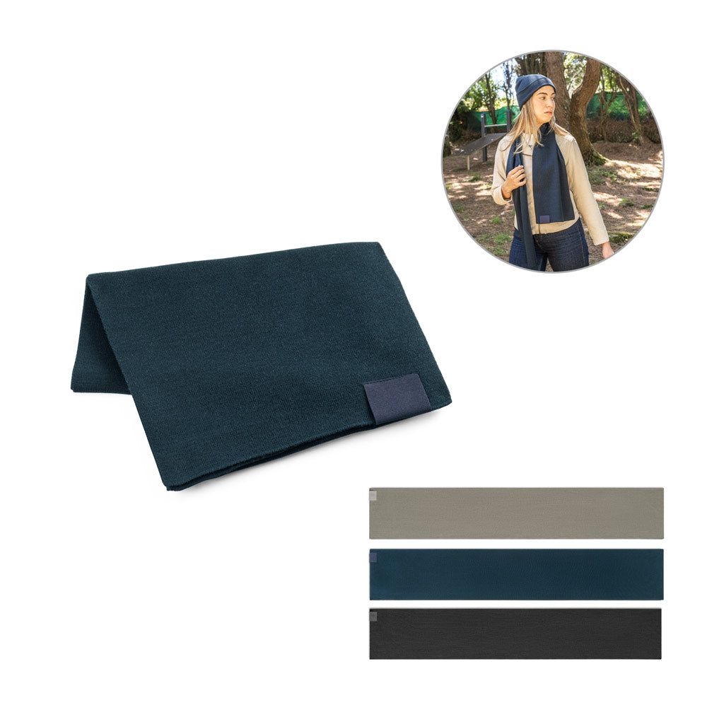 Serenity. Scarf In Recycled Polyester (100% Rpet) With A Stitched Detail For Personalisation