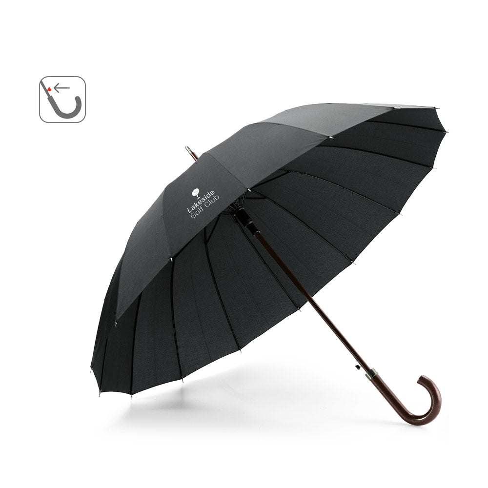 Hedi. 16 Rib Automatic Opening Umbrella In 190T Pongee With Automatic Opening
