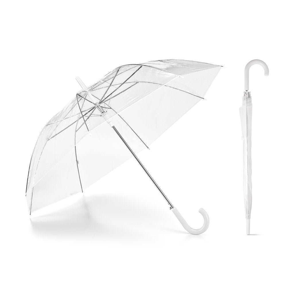 Nicholas. Transparent Poe Umbrella With Automatic Opening