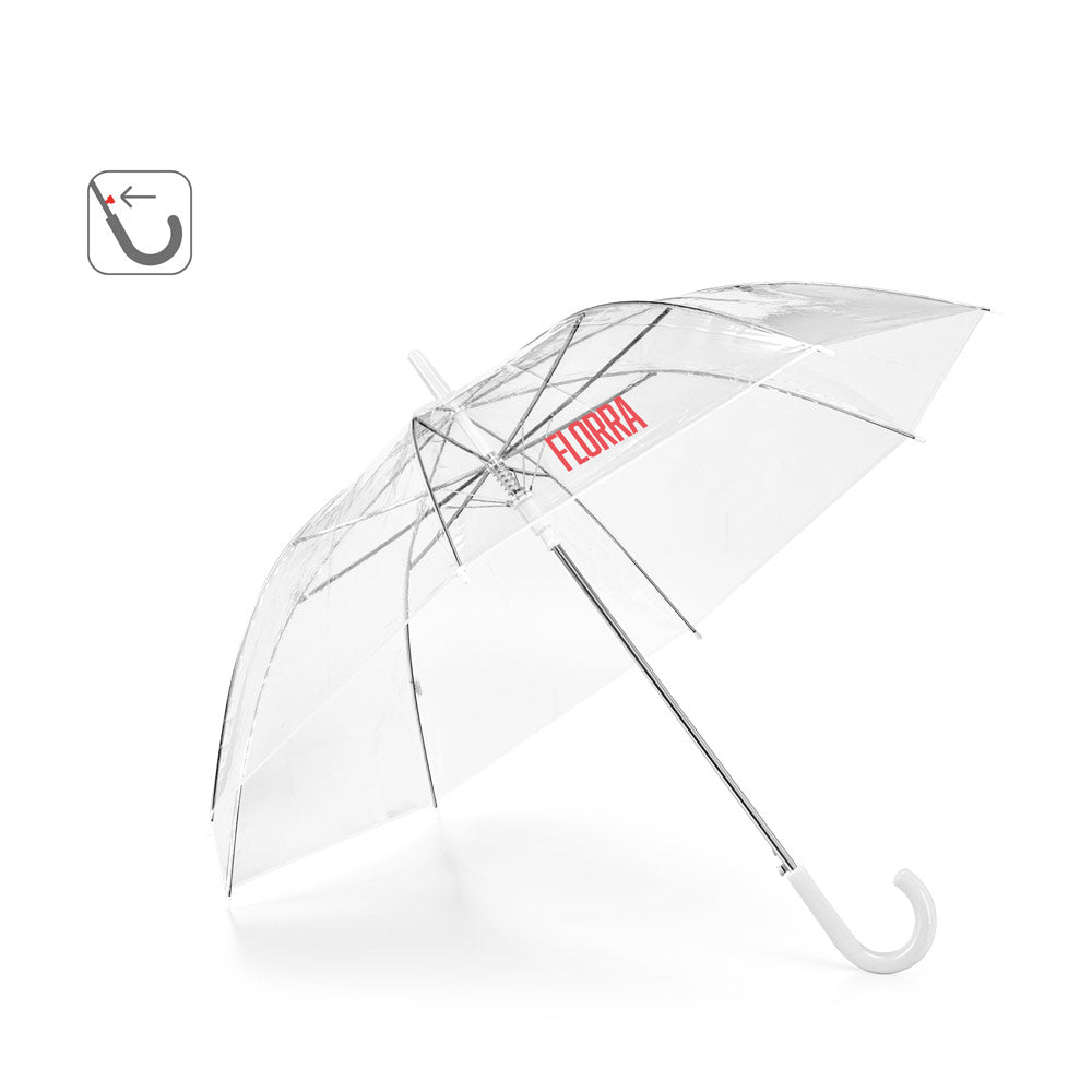Nicholas. Transparent Poe Umbrella With Automatic Opening