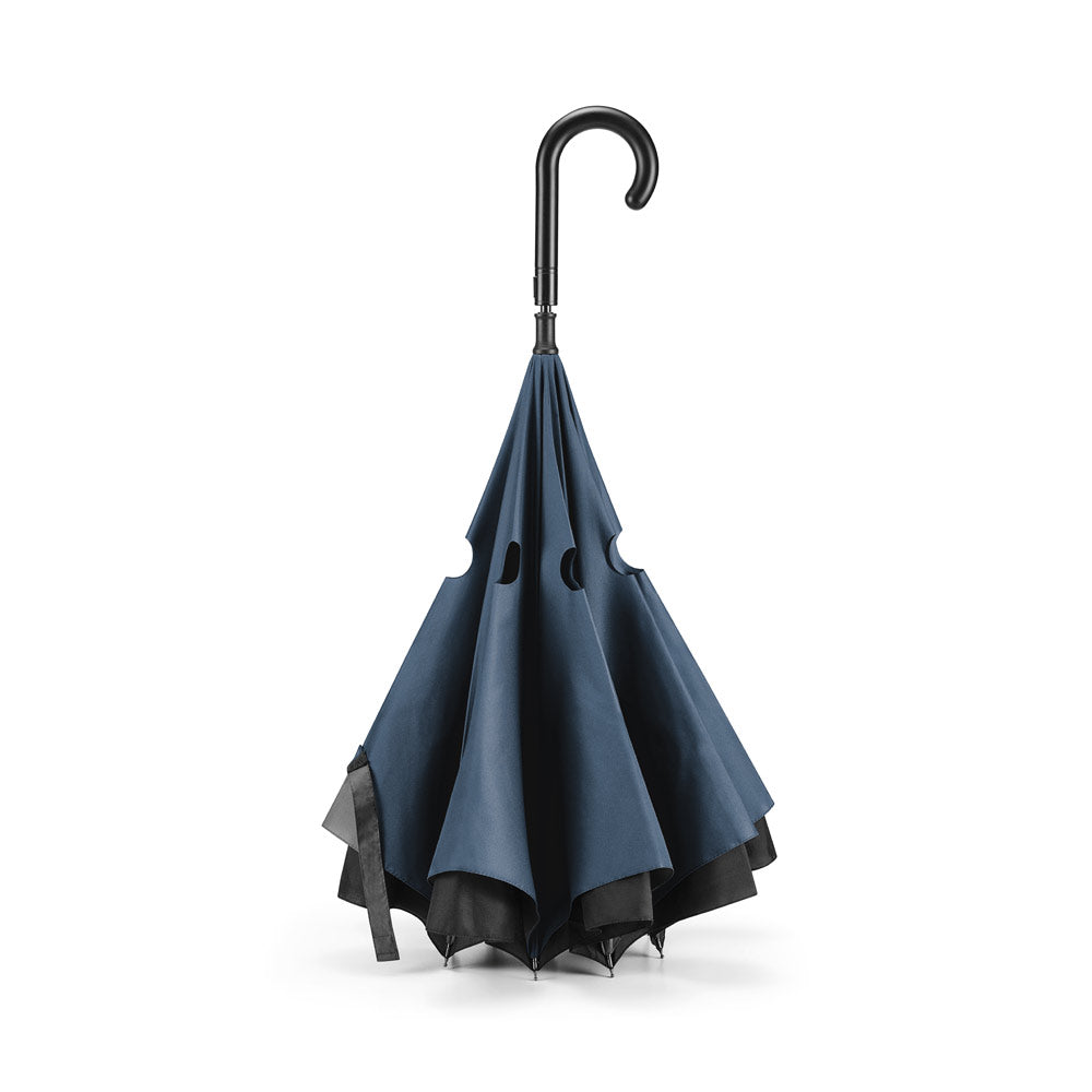 Angela. 190T Pongee Reversible Folding Umbrella