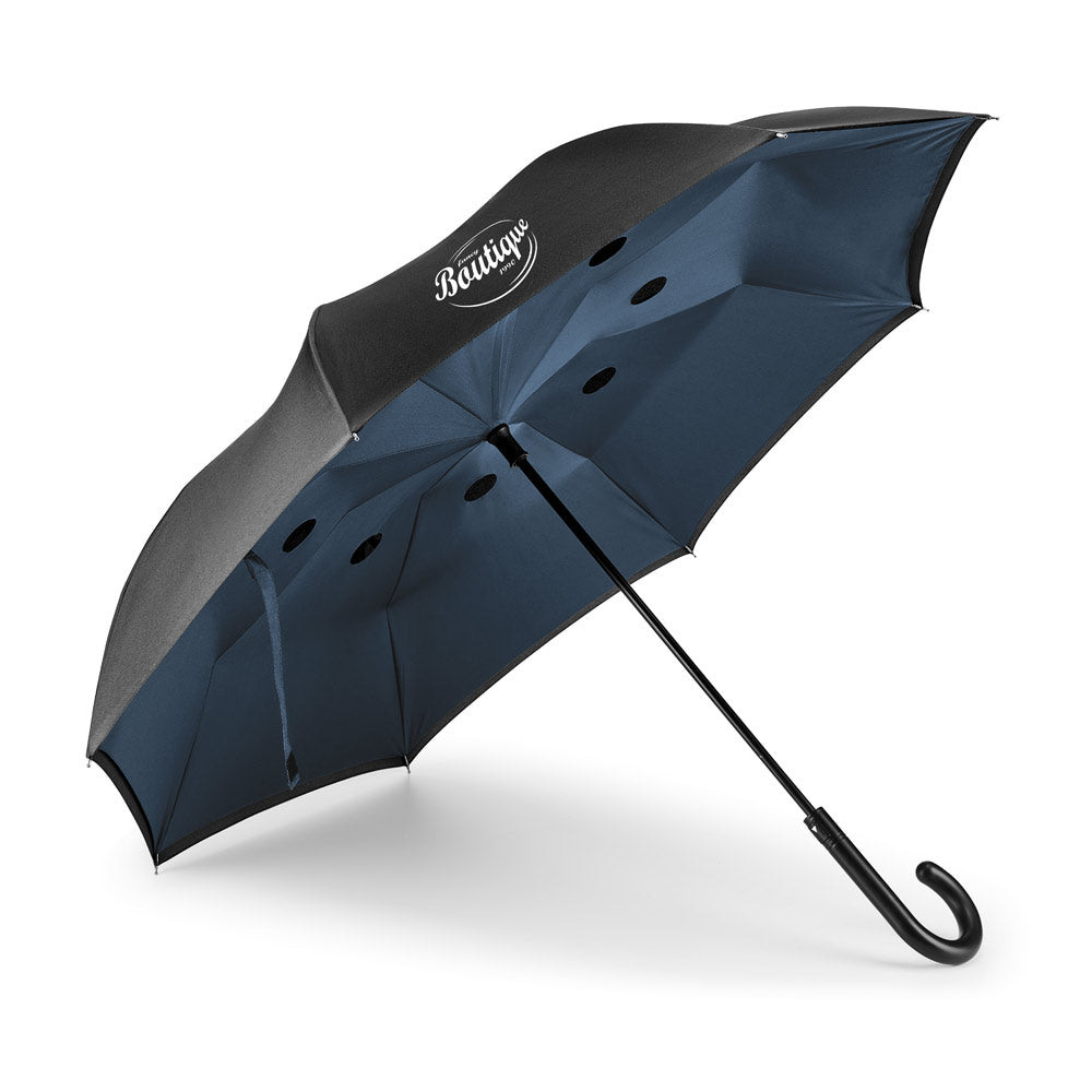 Angela. 190T Pongee Reversible Folding Umbrella