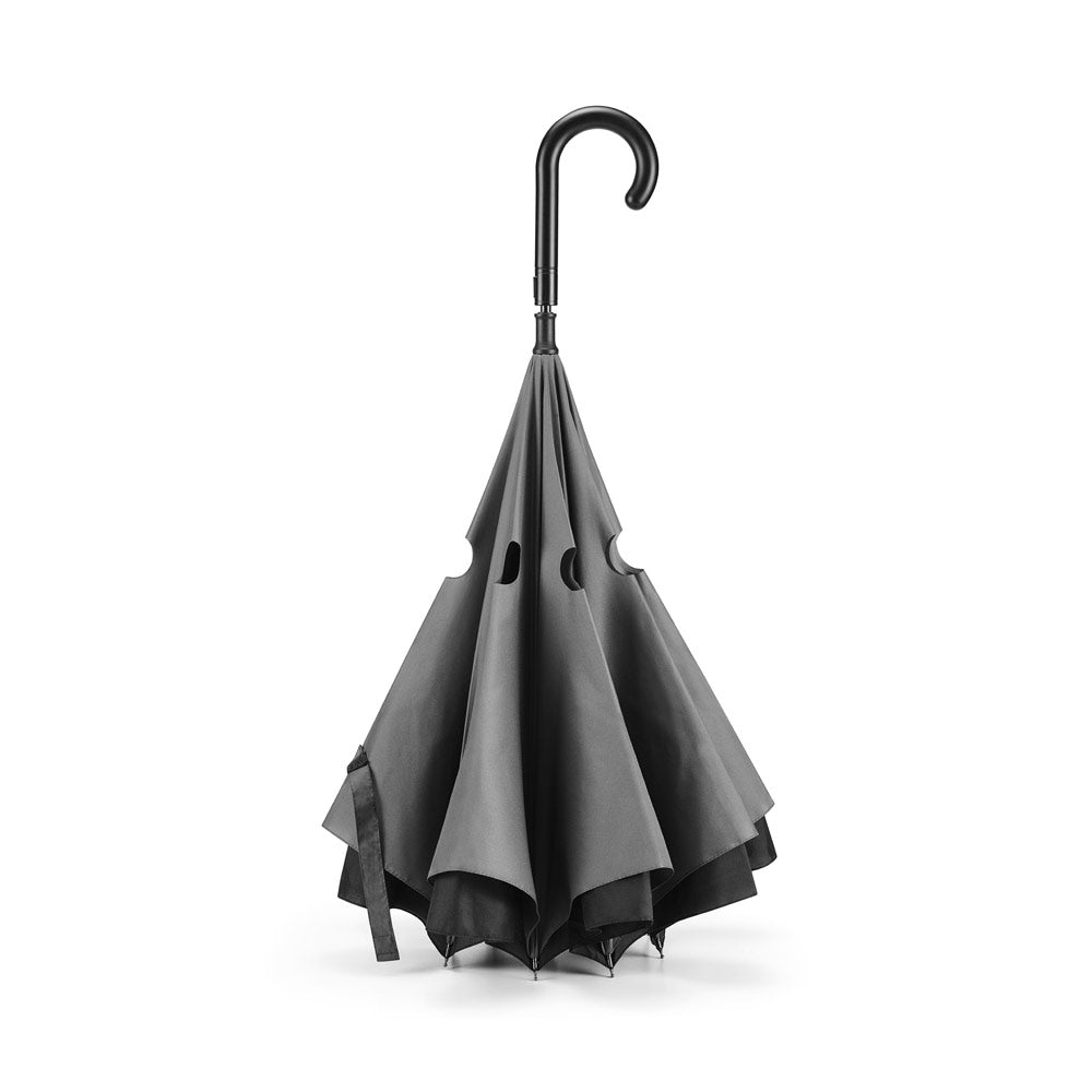 Angela. 190T Pongee Reversible Folding Umbrella
