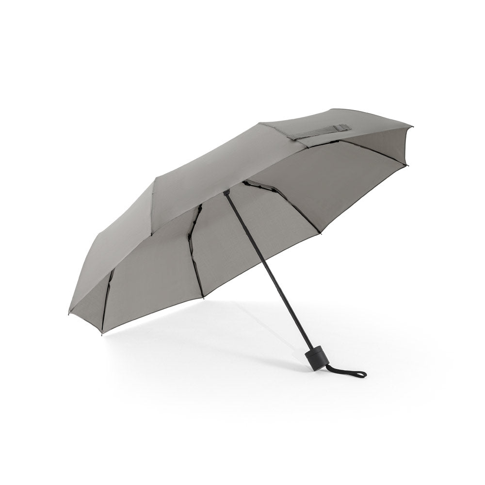 Aiden. 21" Umbrella In Recycled Polyester (100% Rpet) Pongee 190T, Foldable In 3 Sections