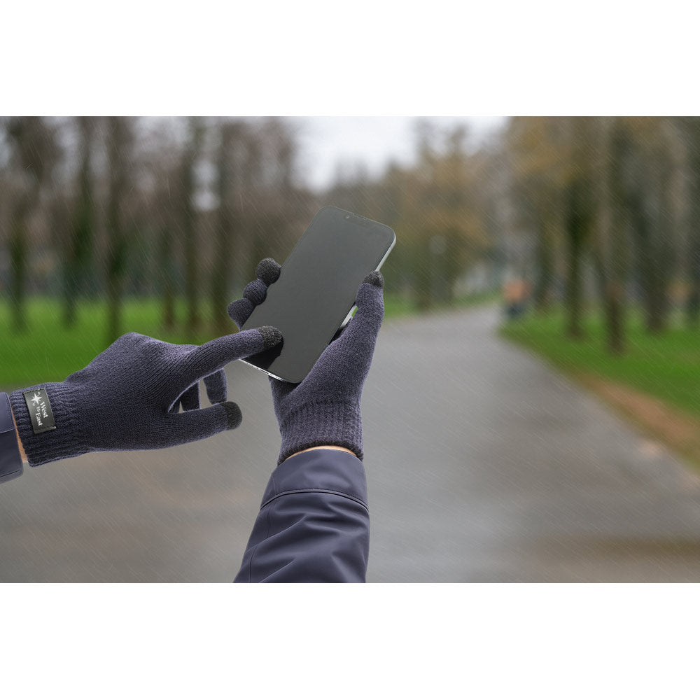Burrow. Gloves Made From Recycled Polyester (100% Rpet), With Touch Tips