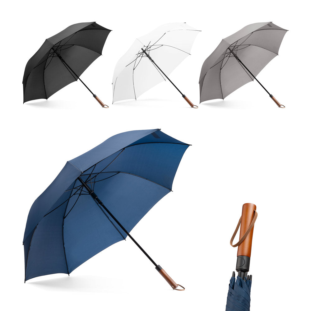 Mateo. Large Umbrella (30") Made Of Pongee