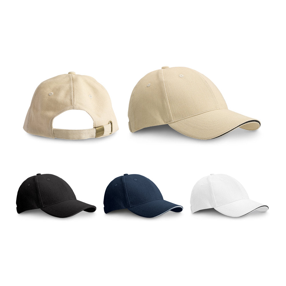 Christophe. 100% Cotton Sandwich Cap (260 G/M²)