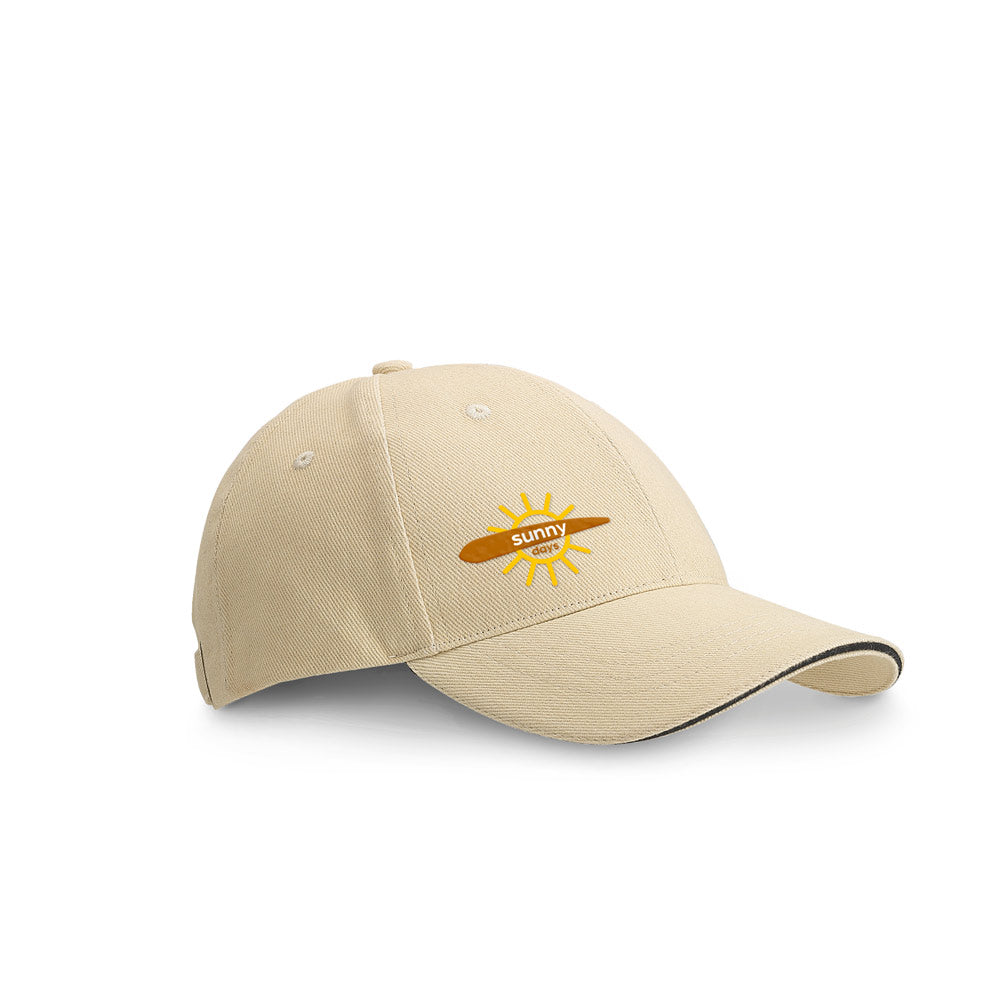 Christophe. 100% Cotton Sandwich Cap (260 G/M²)