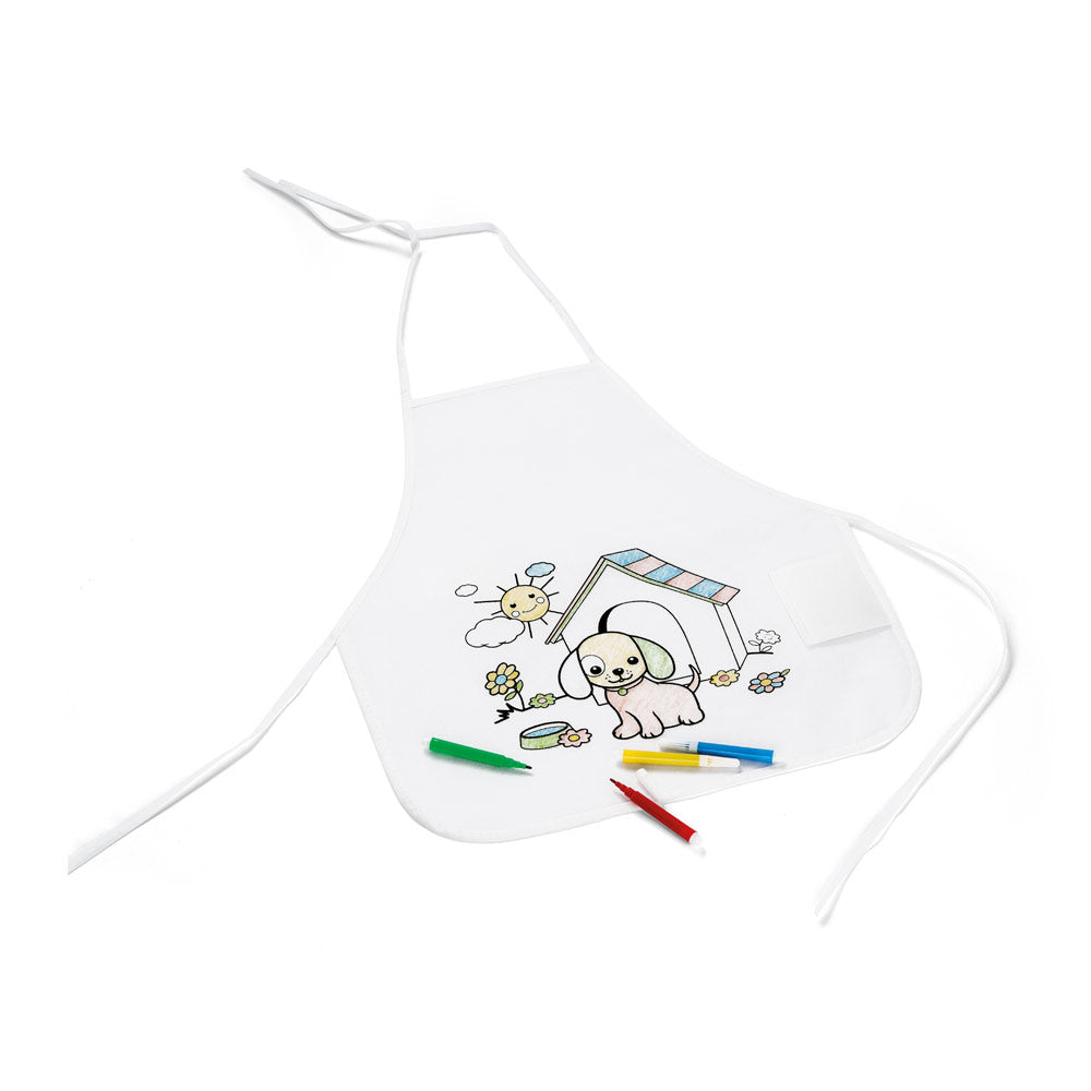 Nilo. Children's Apron For Colouring In Non-Woven (80 G/M²)