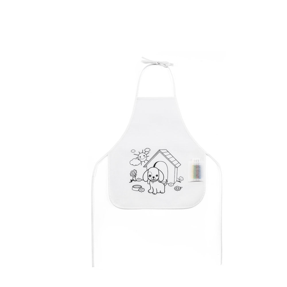 Nilo. Children's Apron For Colouring In Non-Woven (80 G/M²)