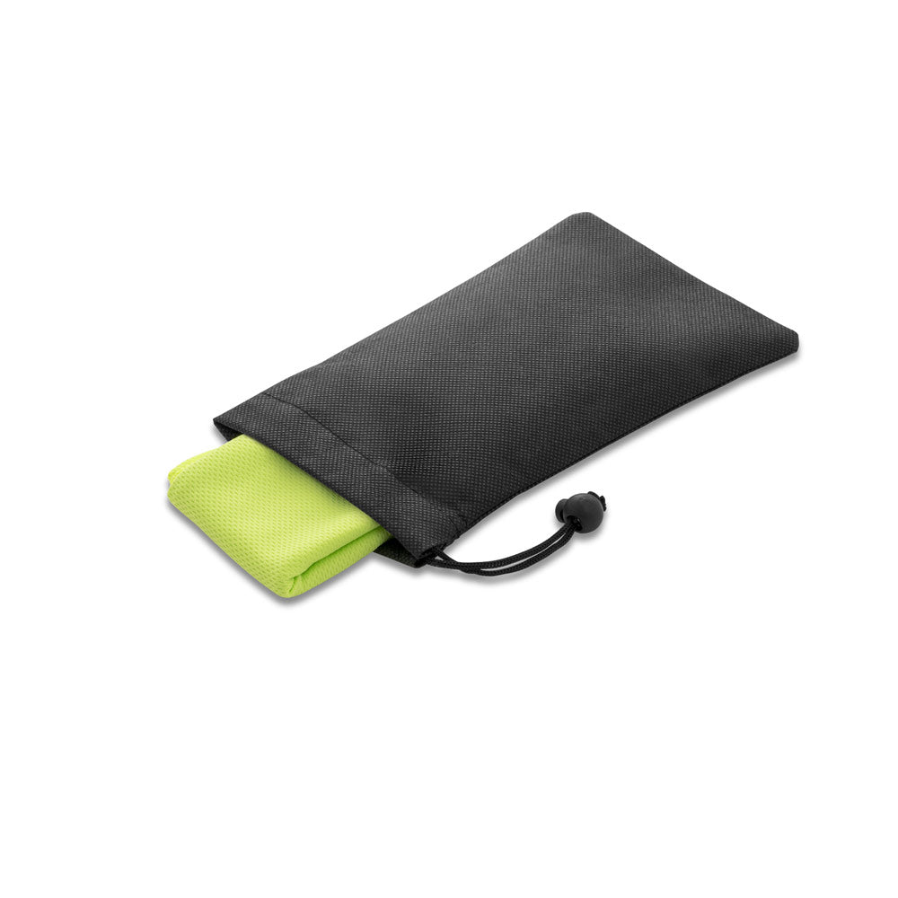 Bernal. Recycled Polyester (100% Rpet) Fitness Cooling Towel With Non-Woven Pouch