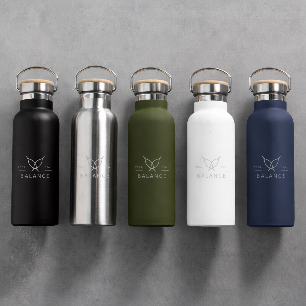 500ml Bamboo Lid Insulated Water Bottle