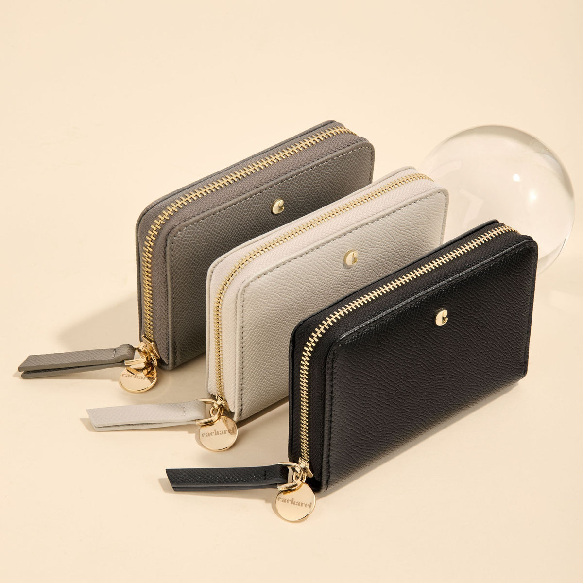 Zipped Wallet Séraphine Black