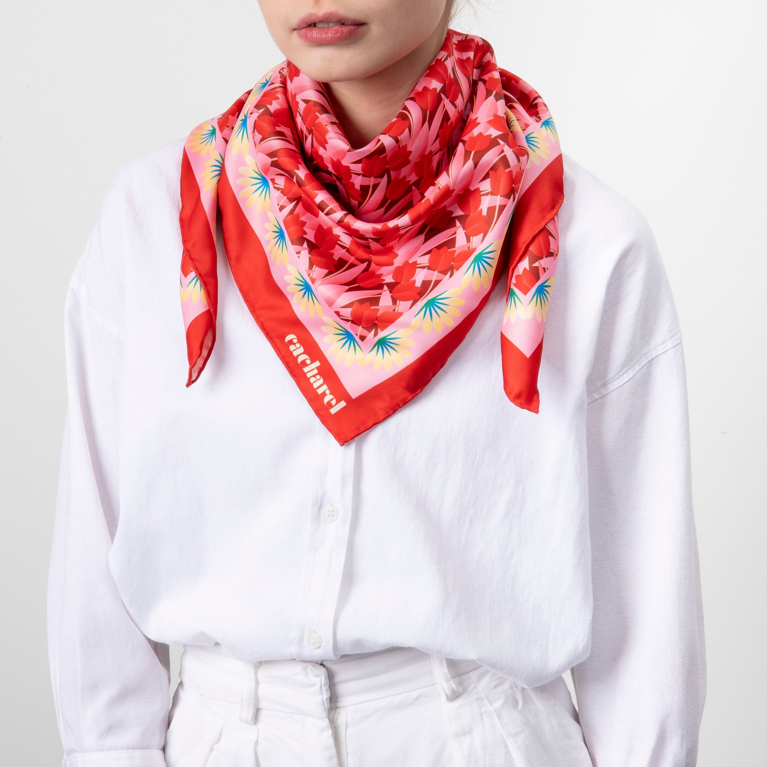 Scarf Albane Red
