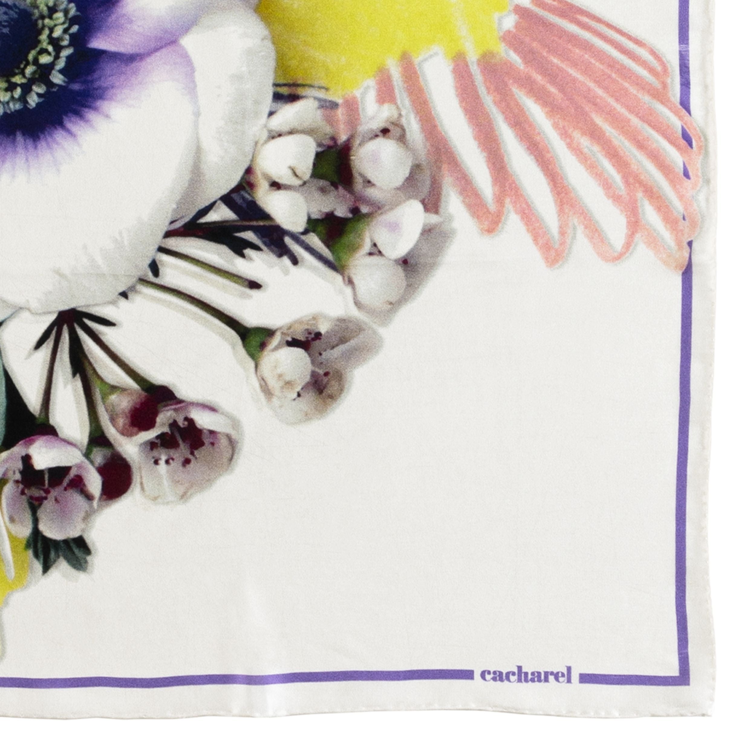 Silk Scarf Madeleine White