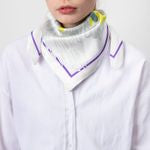 Silk Scarf Madeleine White