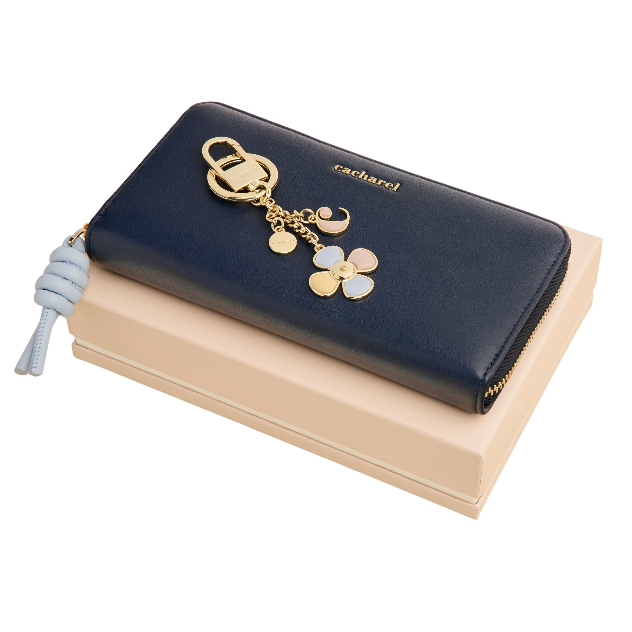 Set Cacharel Black (Key Ring & Travel Purse)