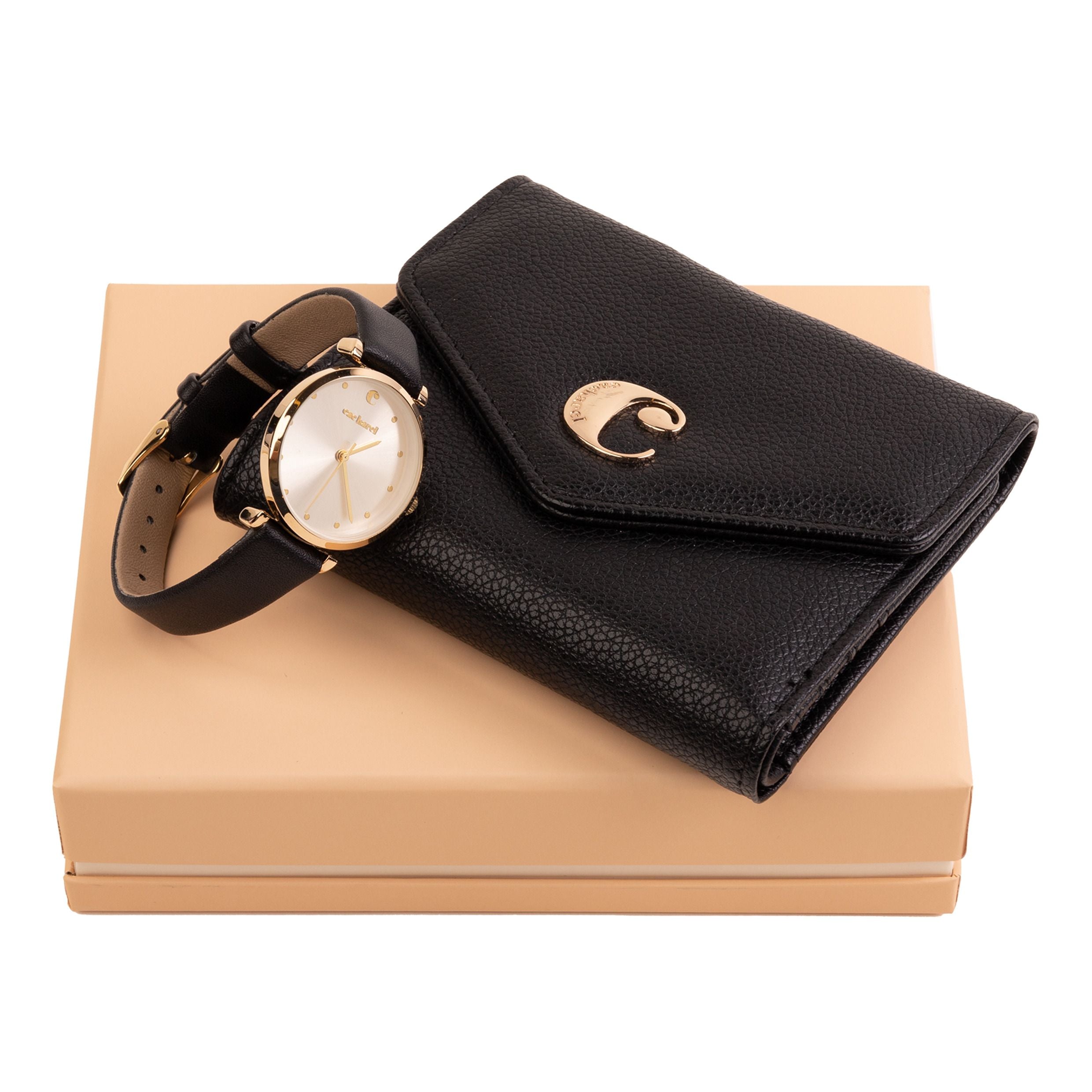 Set Cacharel Black (Lady Purse & Watch)