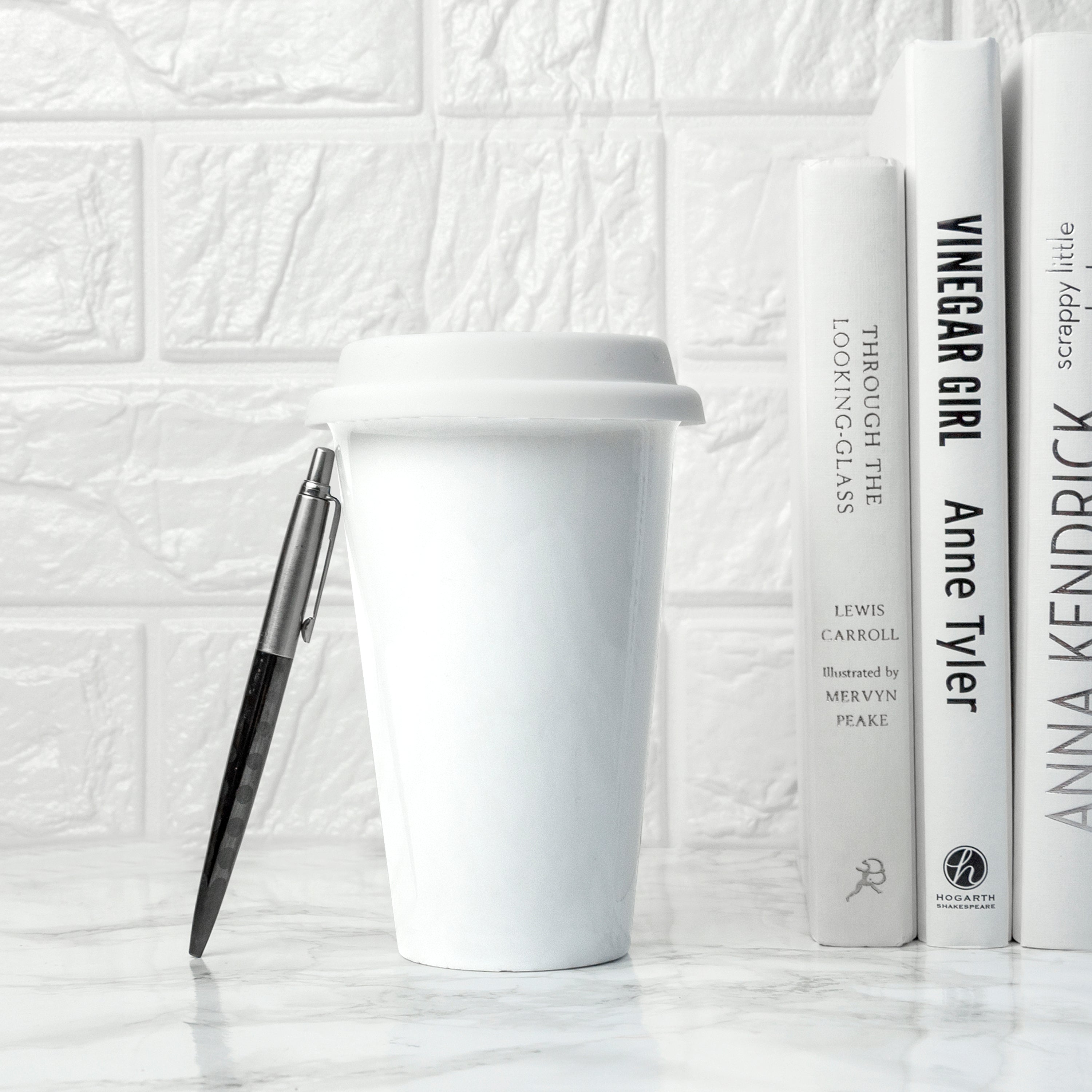 12oz Double Jacketed Ceramic Travel Mug