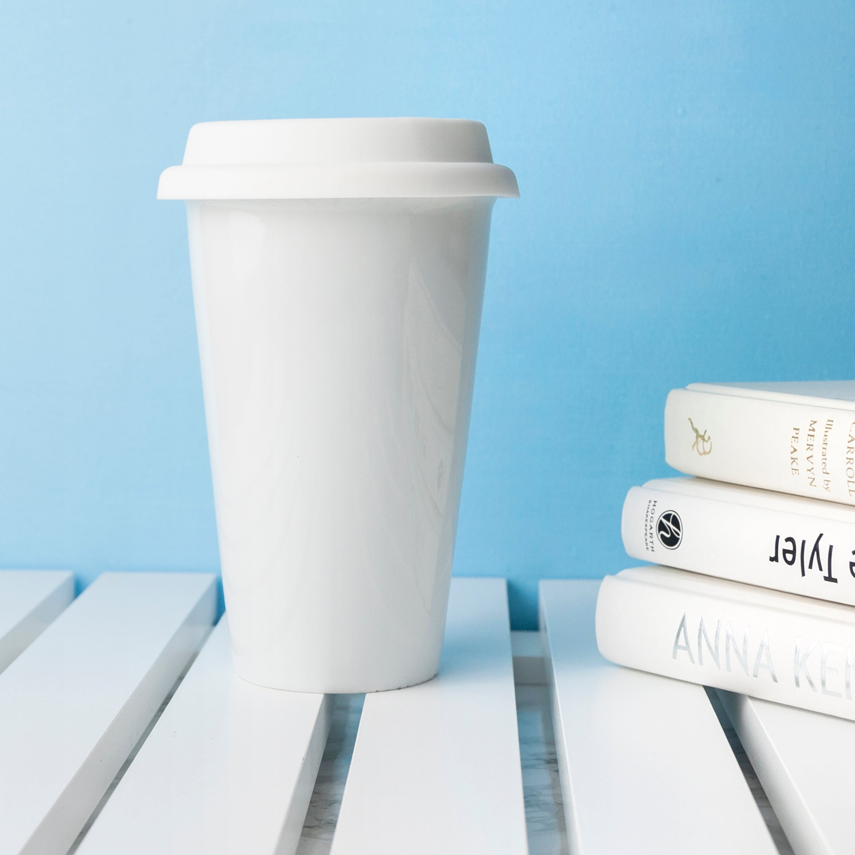 12oz Double Jacketed Ceramic Travel Mug
