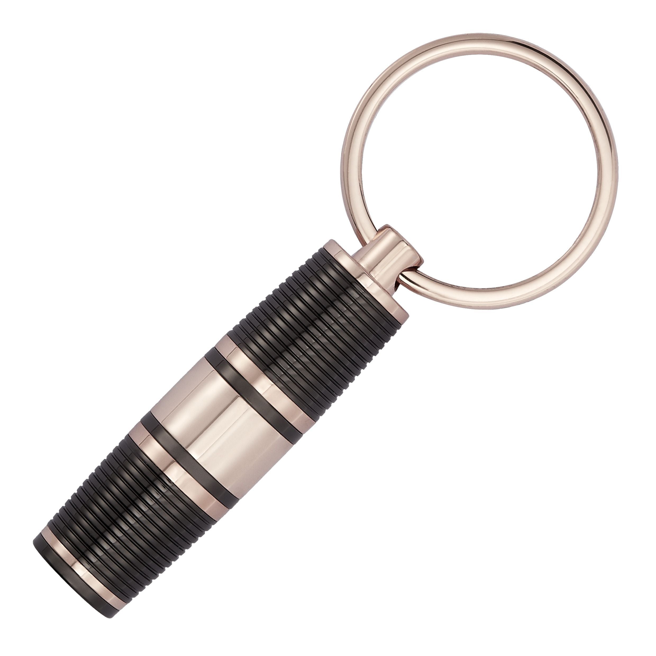 Key Ring Bold Stripe Black