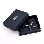 Key Ring Bold Stripe Black