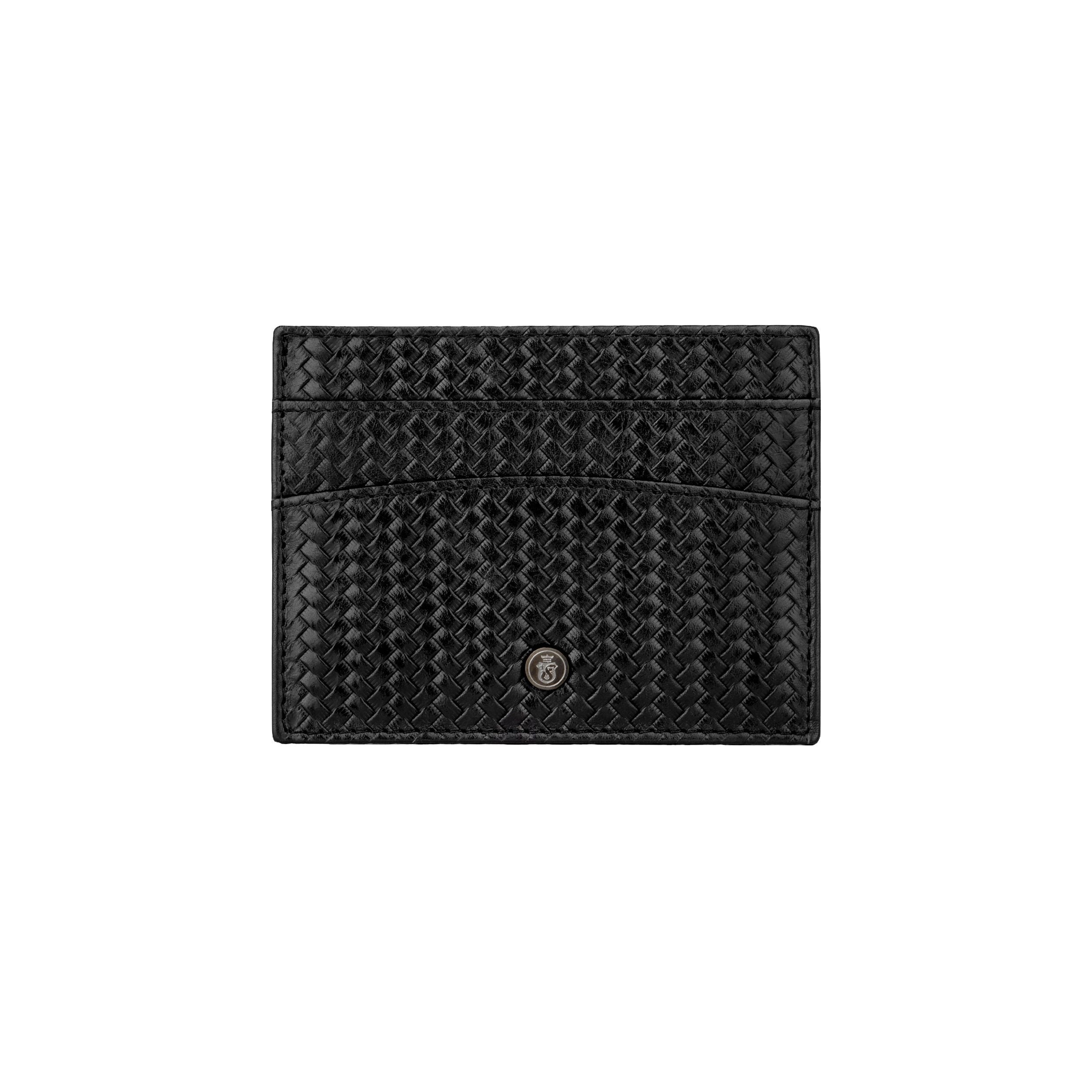 Card Holder Interlace Black