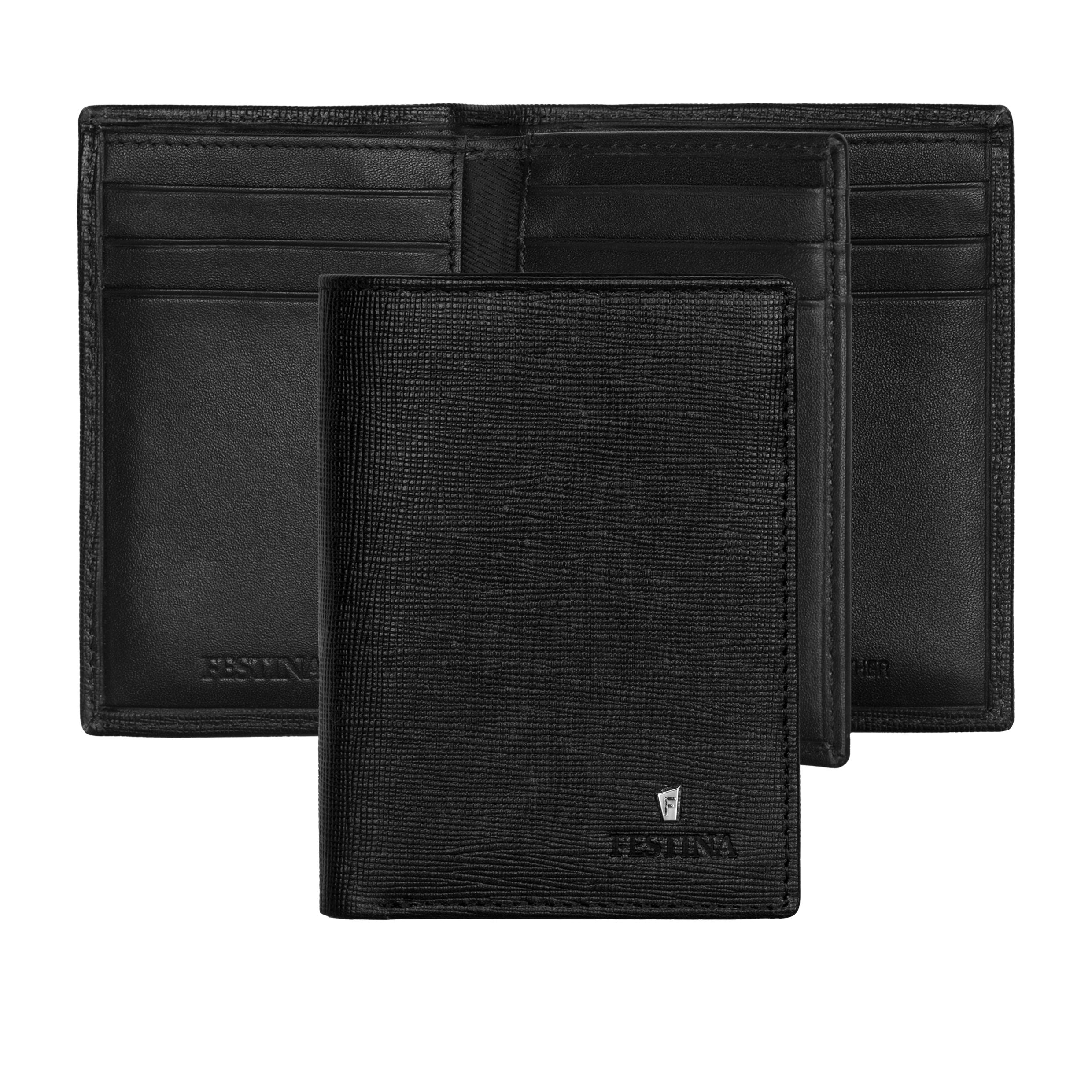 Card Holder With Flap Chronobike Black
