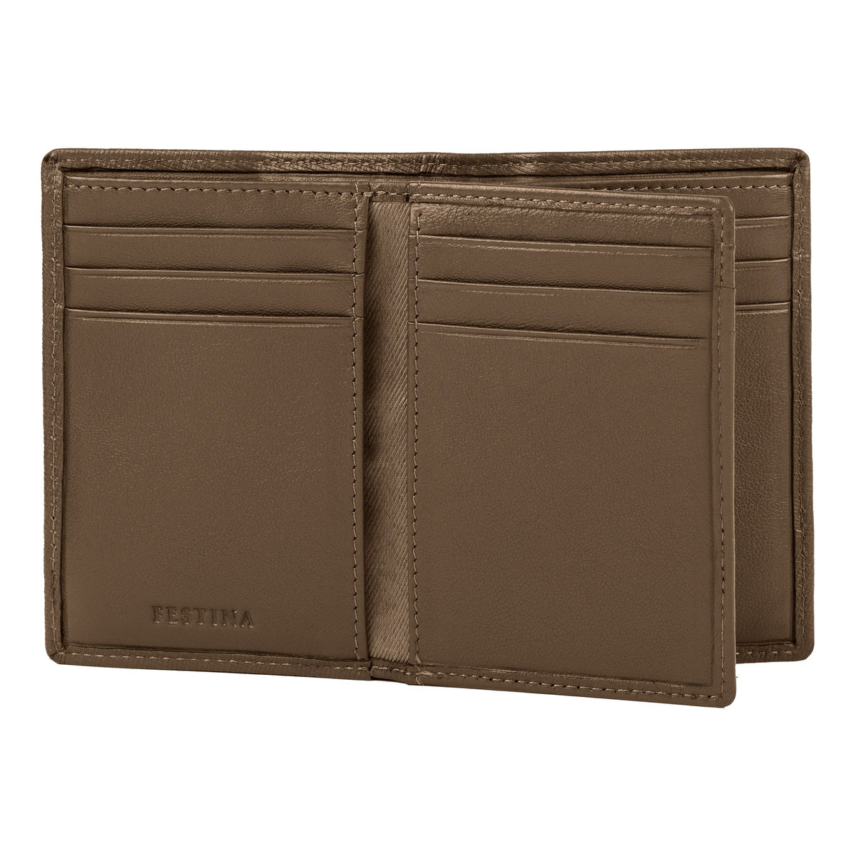 Card Holder With Flap Chronobike Camel