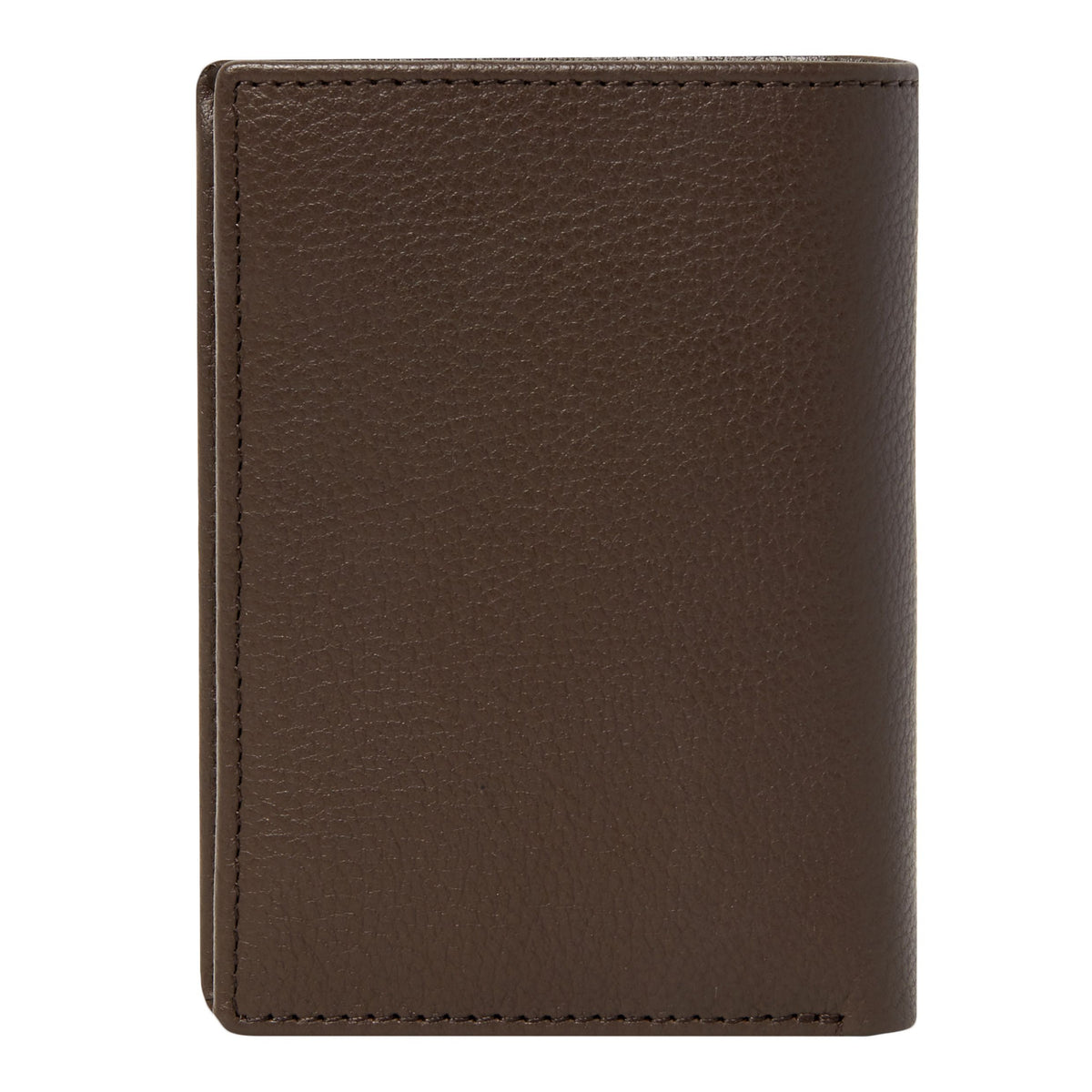 Card Holder With Flap Button Black