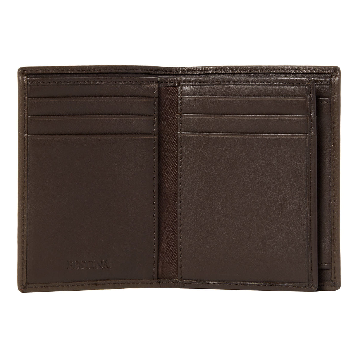 Card Holder With Flap Button Black