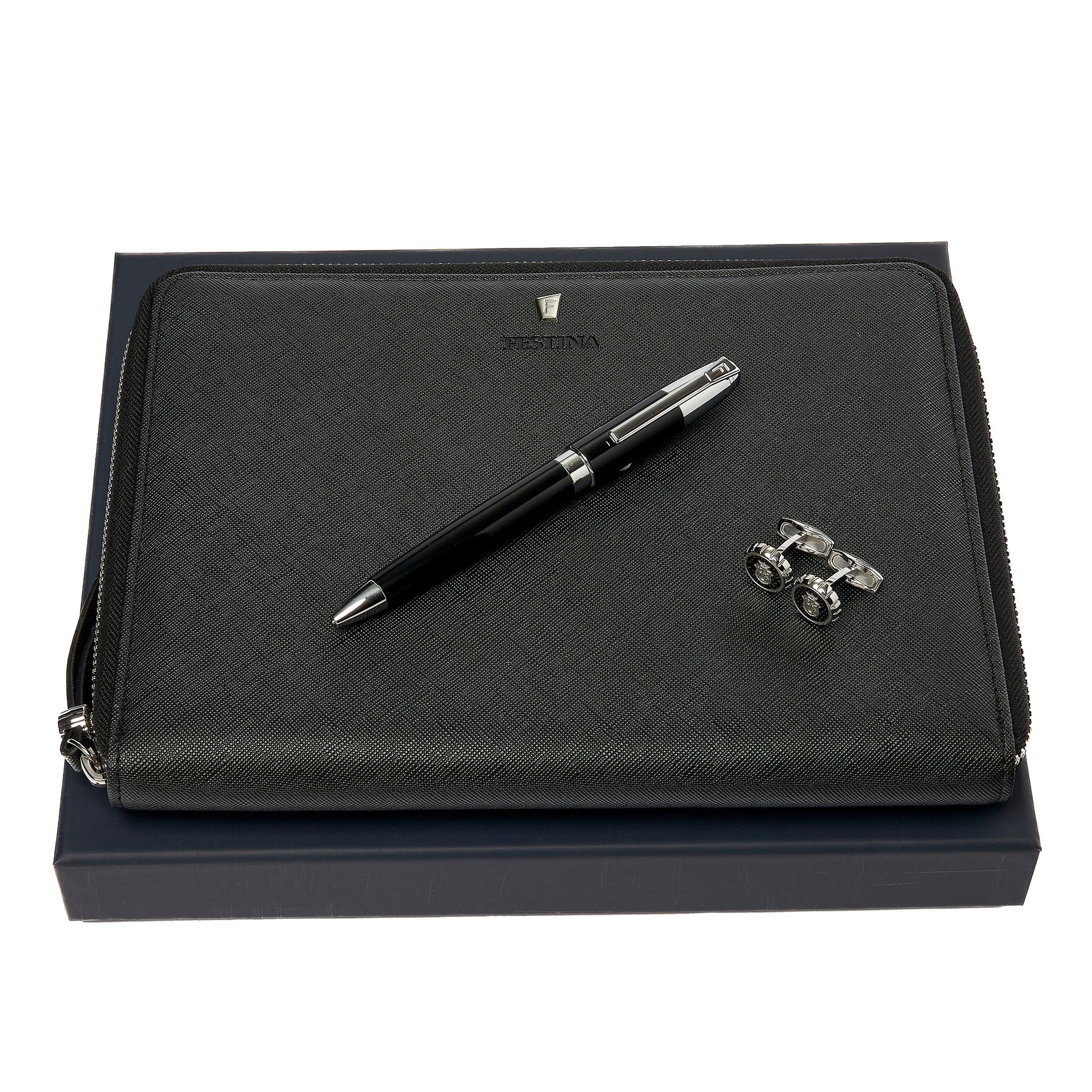 Set Festina (Ballpoint Pen, Conference Folder A5 & Cufflinks)