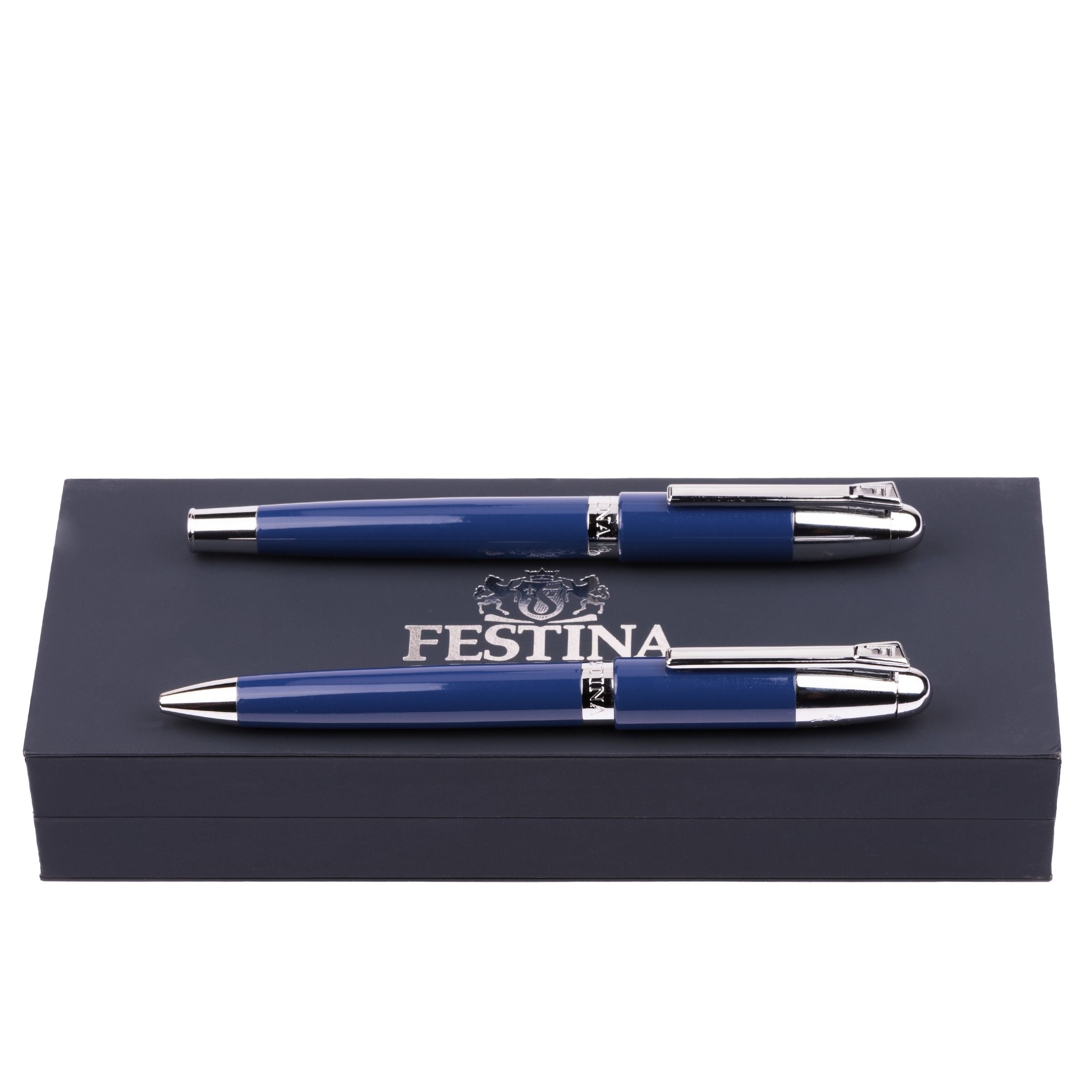 Set Classicals Chrome White (Ballpoint Pen & Fountain Pen)