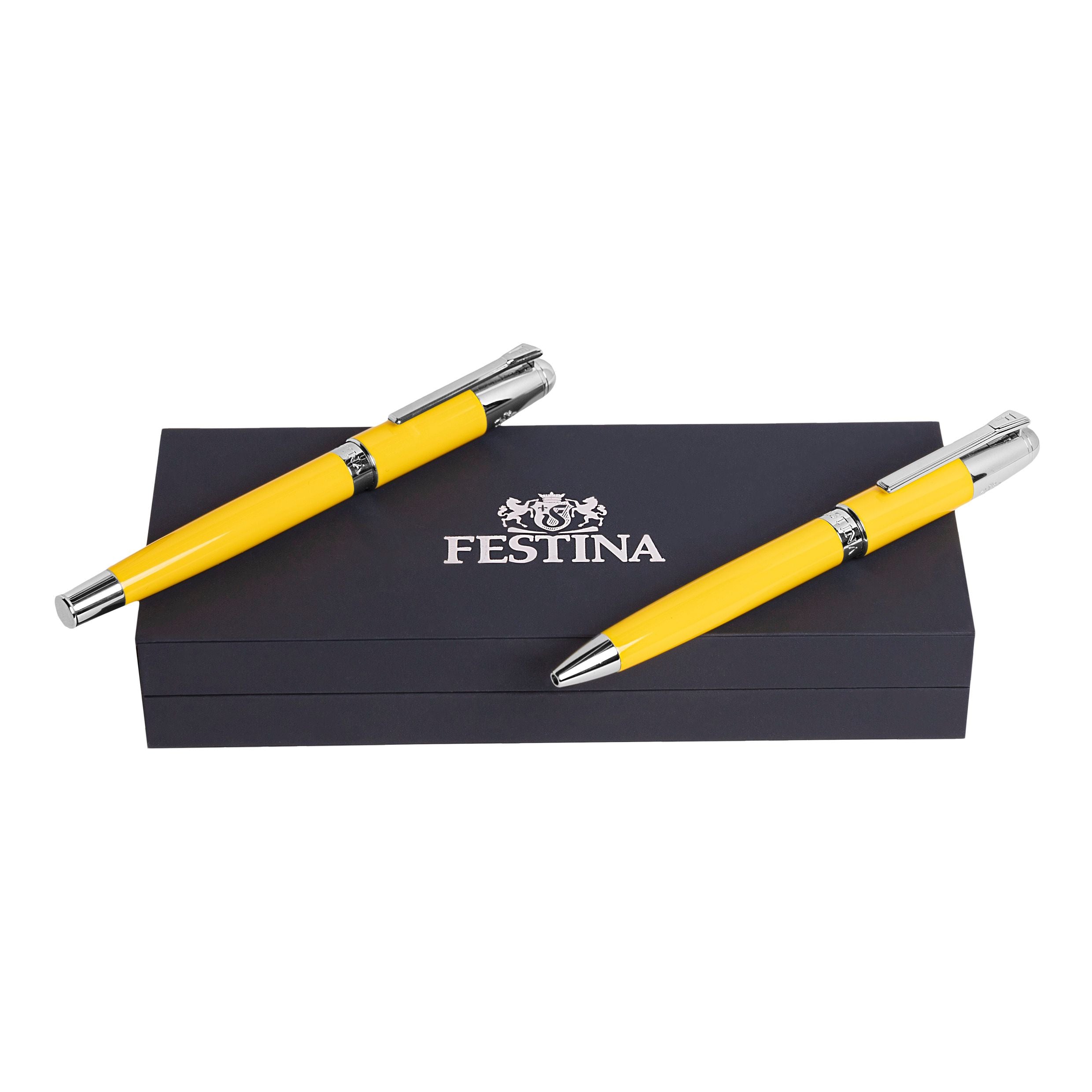 Set Classicals Chrome White (Ballpoint Pen & Fountain Pen)
